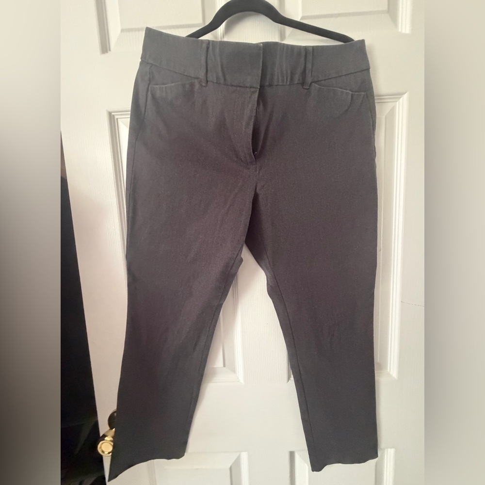 Women’s LOFT Outlet Grey Stretch Ankle Petite Pants